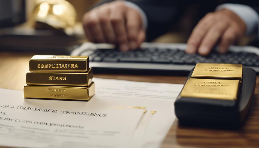 gold ira transfer rules