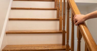 adequate lighting and handrails