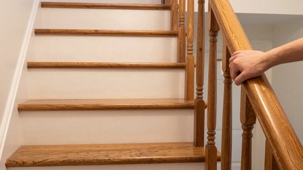 adequate lighting and handrails