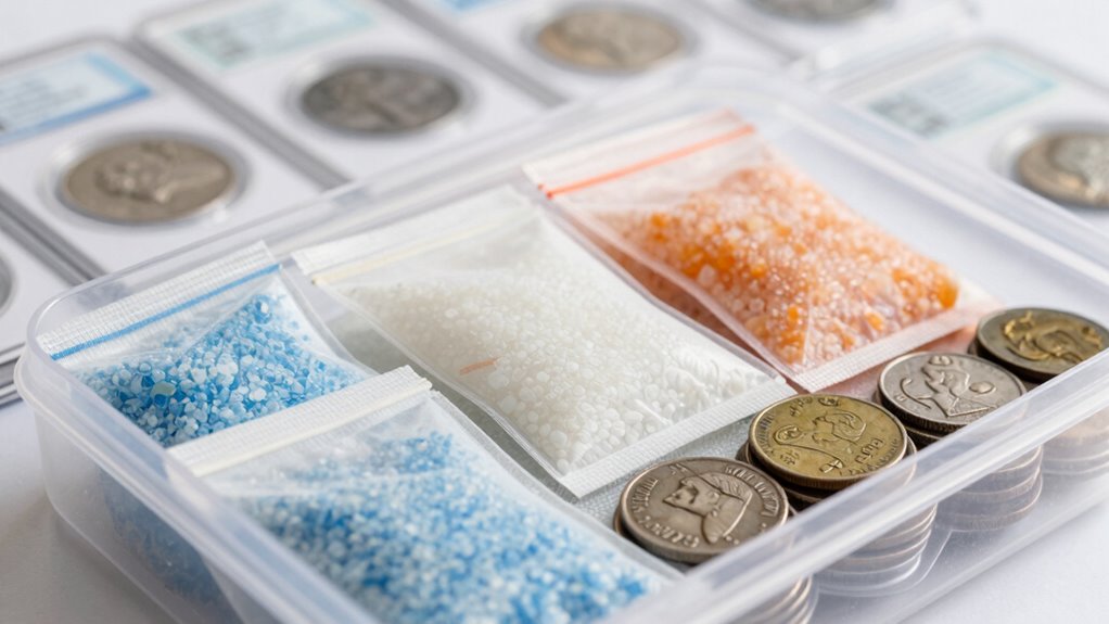 coin protection silica gel