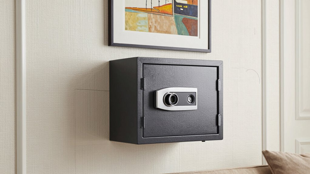 discreet secure wall safe installation