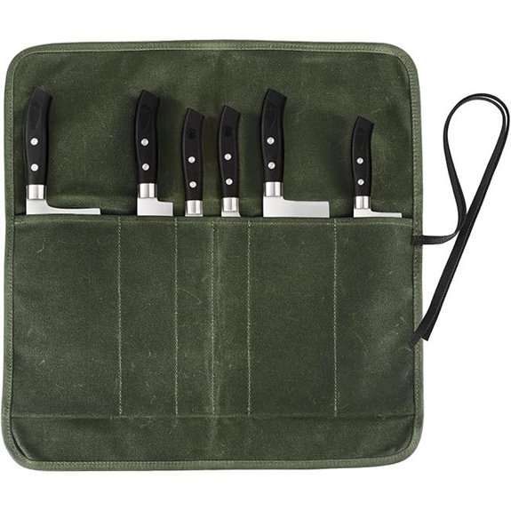 Heavy Duty Canvas Chef Knife Roll Bag