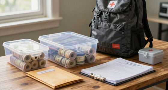 emergency cash and document storage
