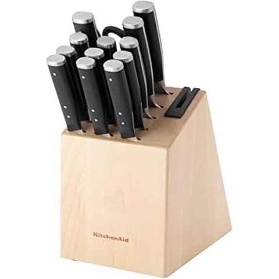 KitchenAid 14-Piece Forged Knife Block Set with Sharpener