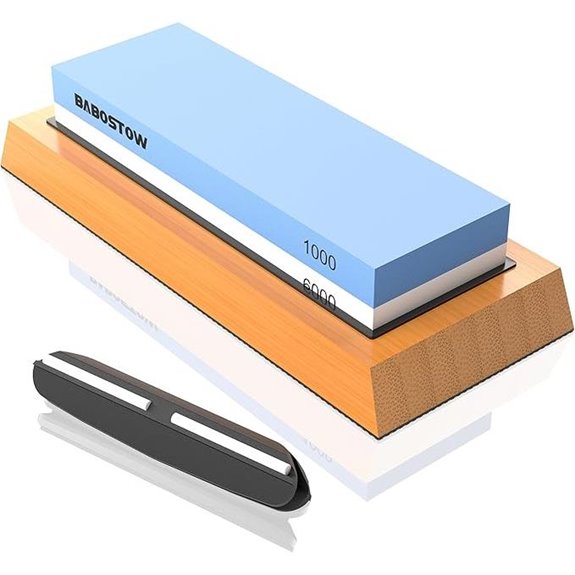 Premium Whetstone Knife Sharpening Stone with Base