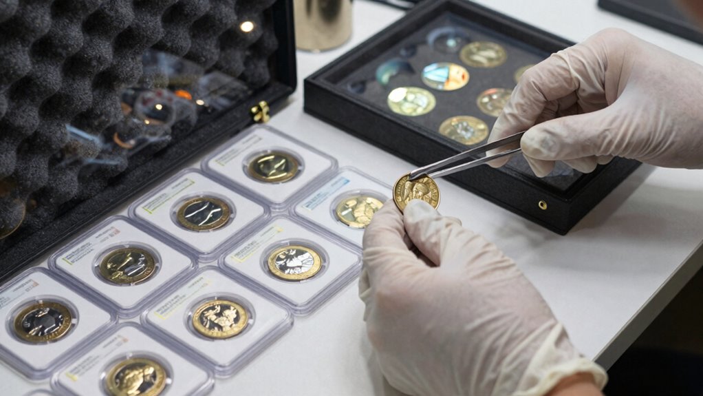 proper coin display and handling