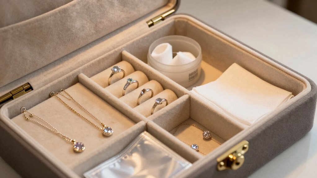 proper jewelry cleaning and storage