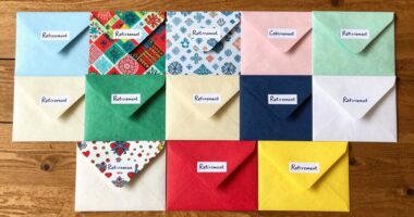 retirement savings envelope ideas
