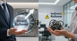 rollover tax penalty difference