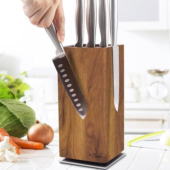 Dmore Magnetic Knife Block with Rotatable Magnet Stand