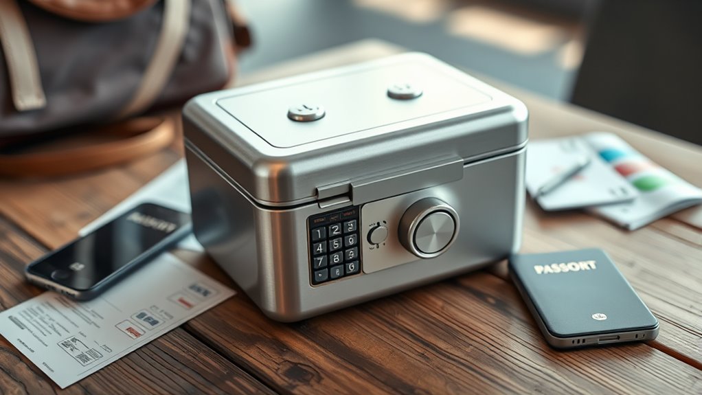 secure portable travel lockbox