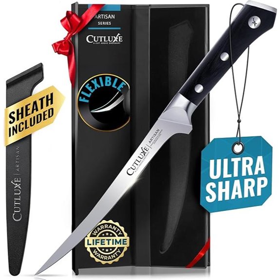 Cutluxe 7 Razor Sharp Fish & Meat Boning Knife