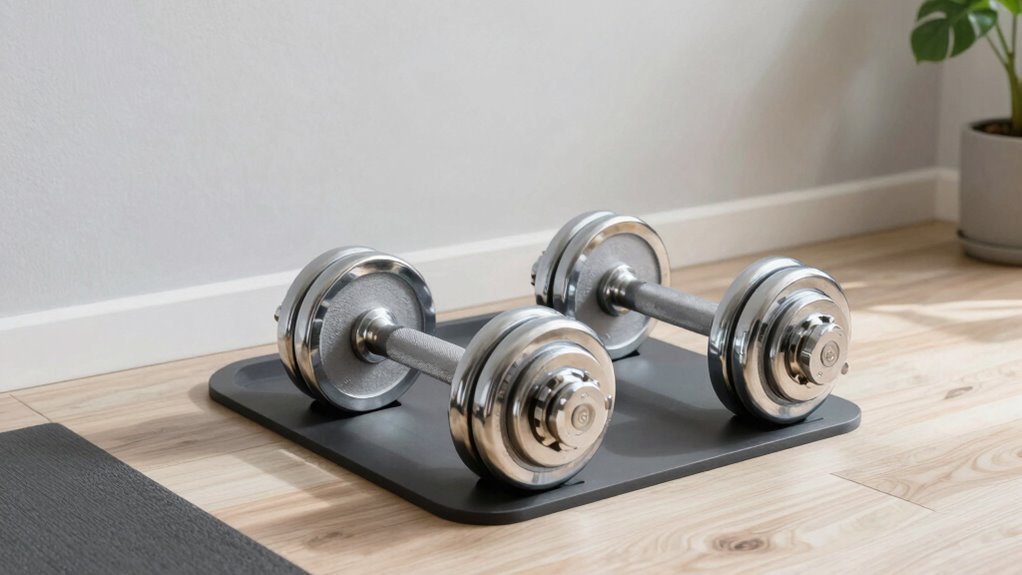 space saving adjustable fitness equipment