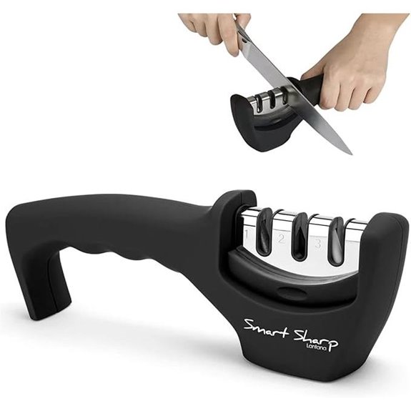 three stage knife sharpener