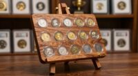 top coin display easel lists