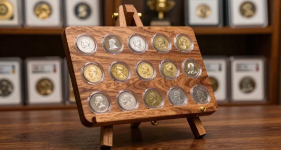 top coin display easel lists