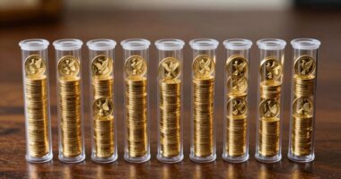 top gold eagle coin tubes