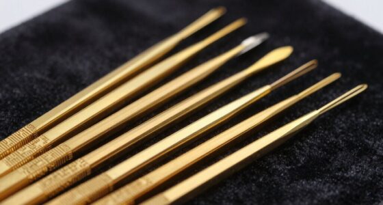 top gold testing needle list