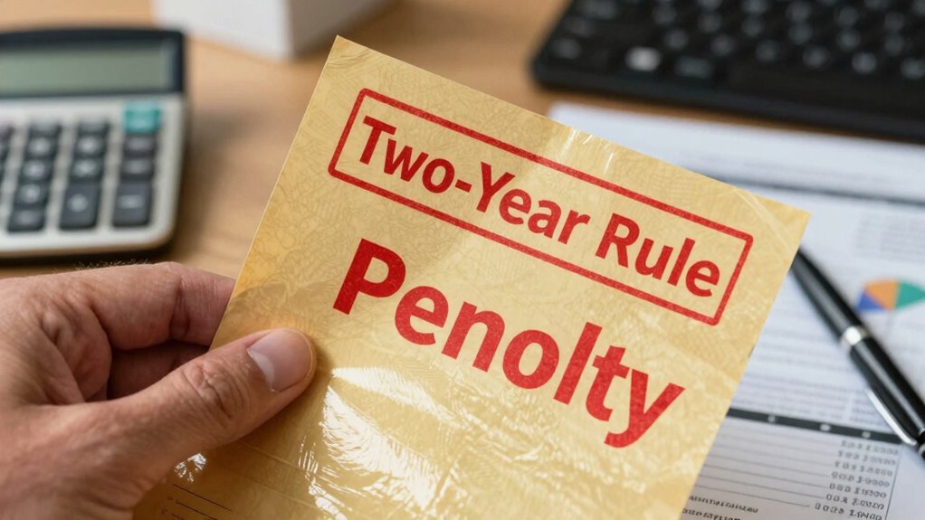 two year withdrawal penalty