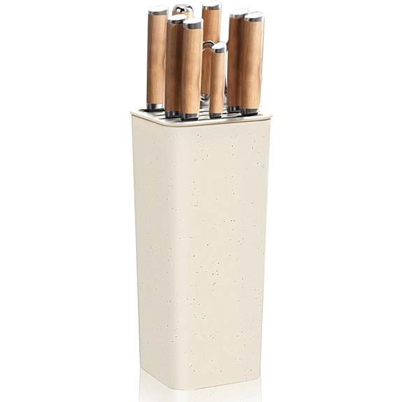 Universal Knife Block Holder with Wavy Slots