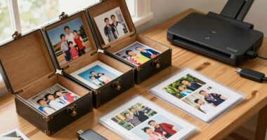 organized family scan storage
