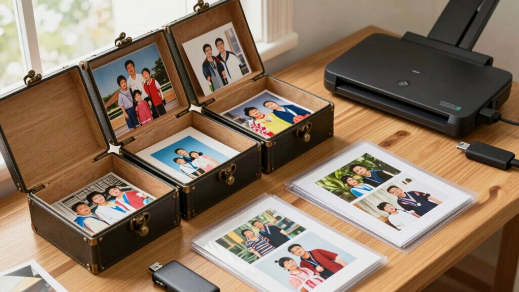 organized family scan storage